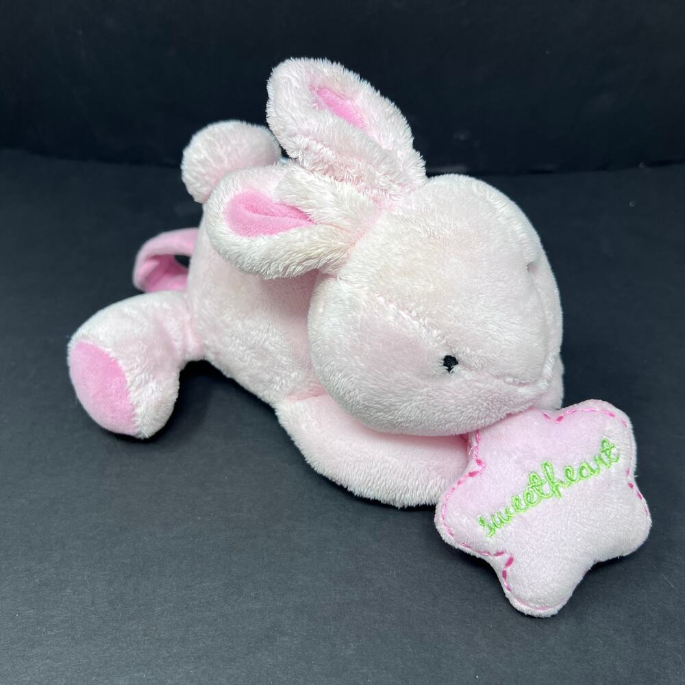 Prestige Baby Pink Bunny Rabbit Plush Musical Crib Pull Twinkle Little Star‎